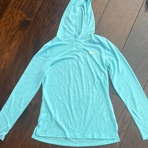 Nike Sky Blue Dri-Fit Hoodie Shirt